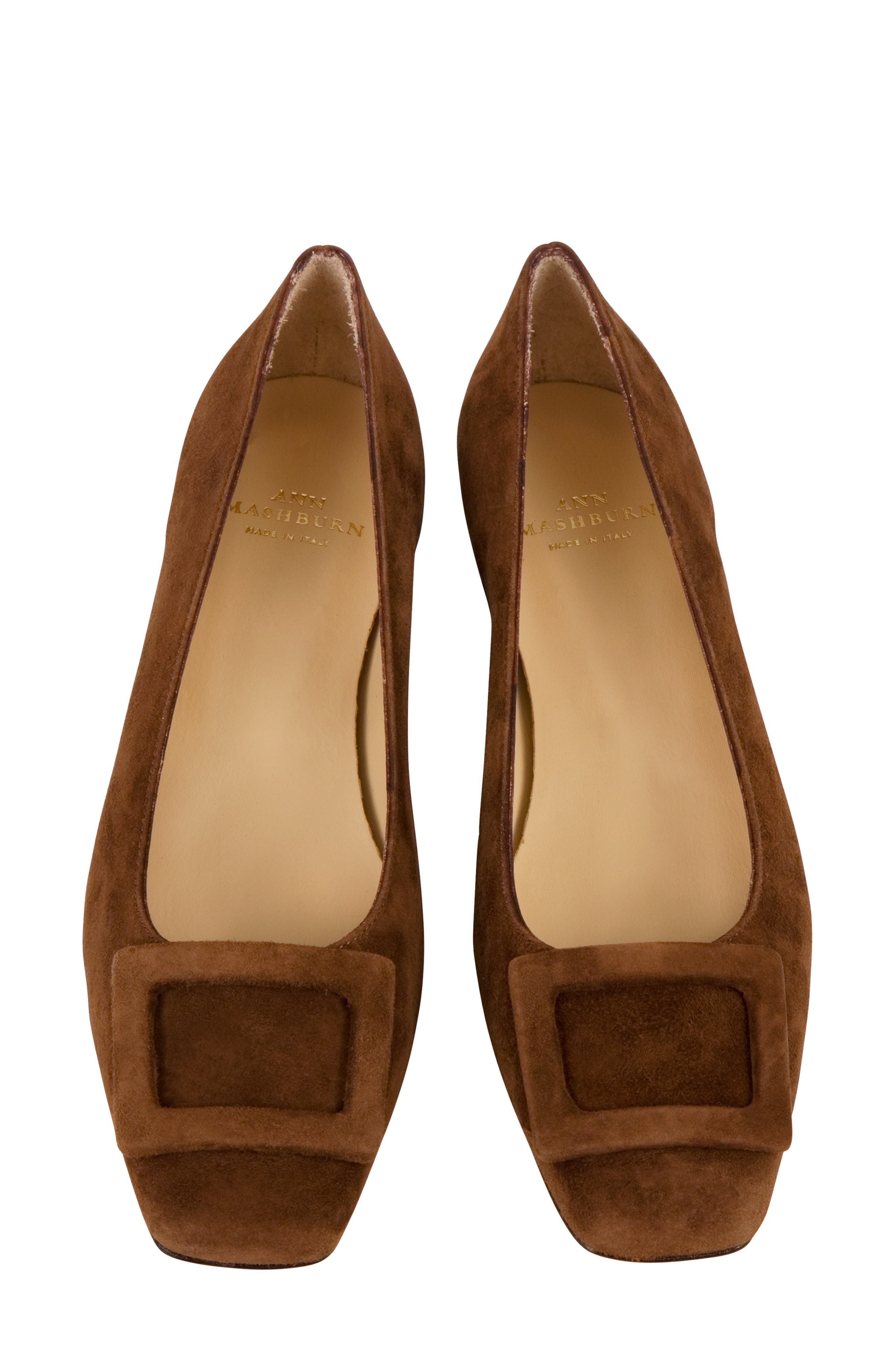 Buckle Pump, Alternate, color, BROWN SUEDE