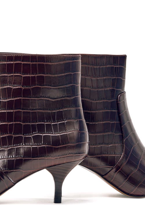 Reiss Pippa Pointed Toe Bootie In Brown