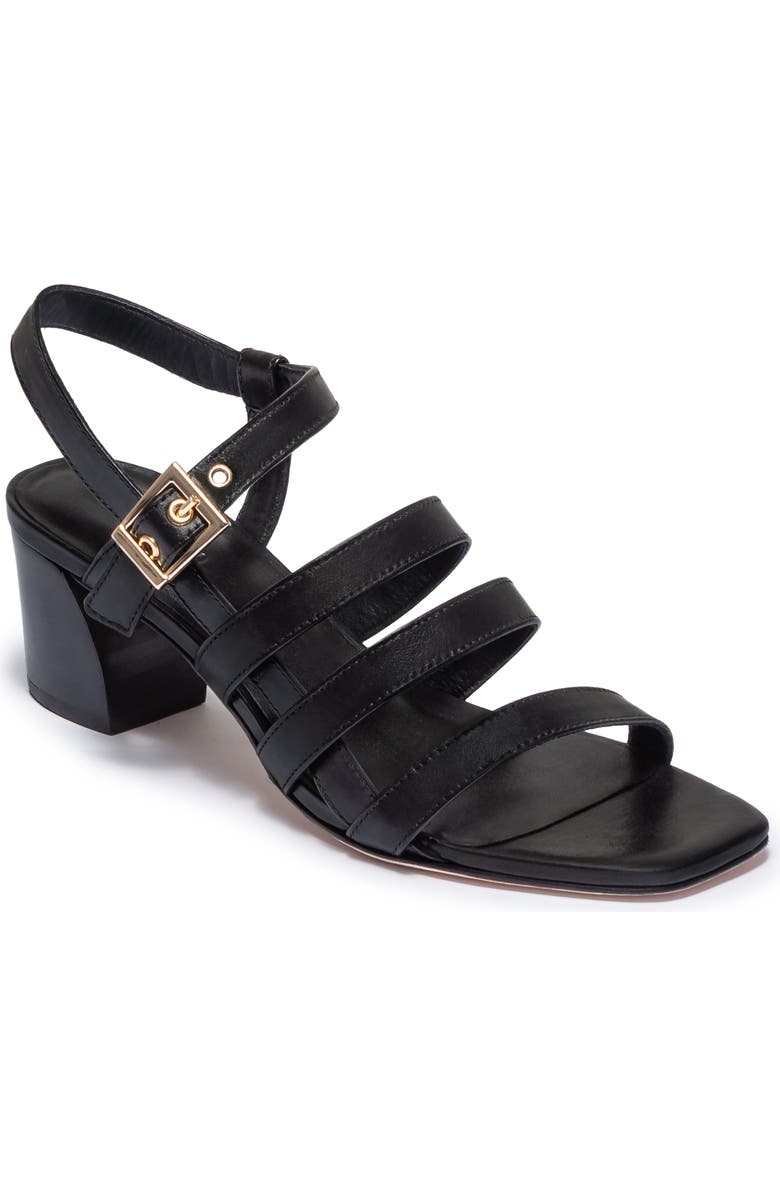 Bernardo Footwear Novi Heeled Sandal, Alternate, color, Black