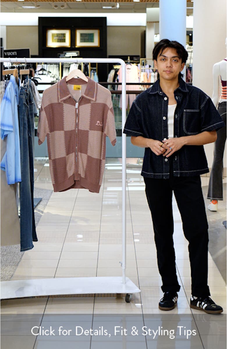 Checker Cotton Button-Up Shirt, sales video thumbnail