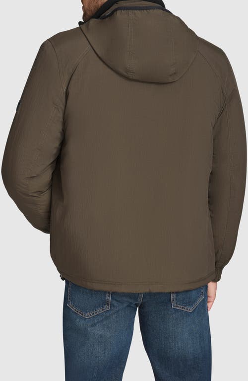 Andrew Marc Gatton Reversible Fleece Jacket In Blue