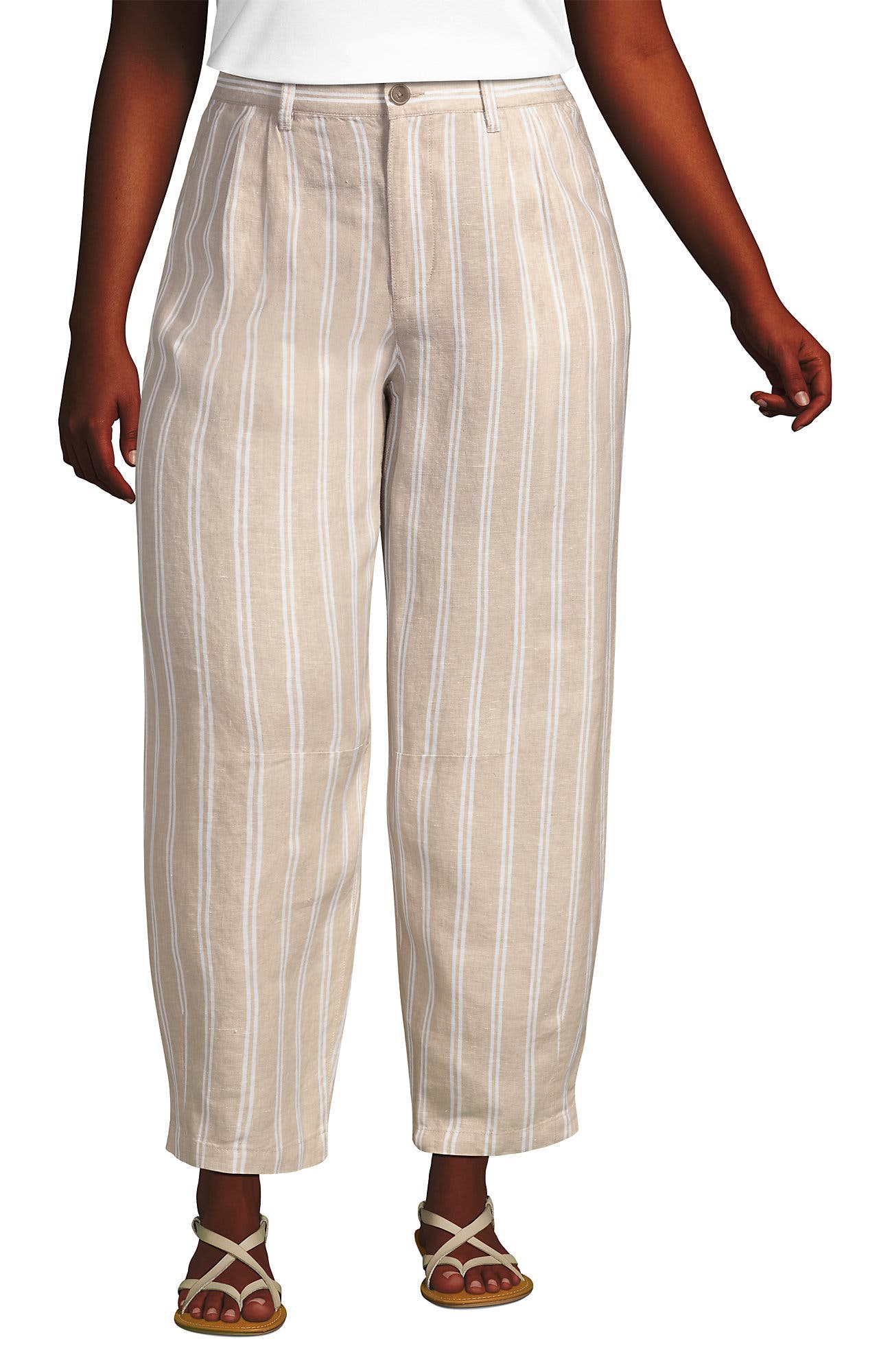 Champagne/White Double Stripe