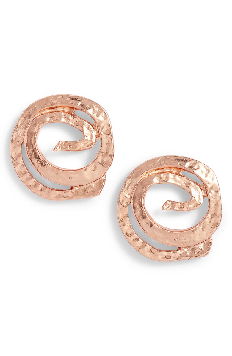 Karine Sultan Circular Statement Earrings, Main, color, 