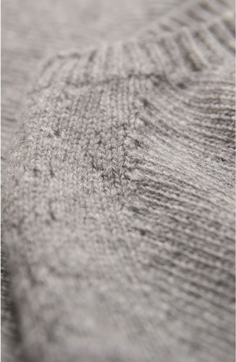 Celtic & Co. Boxy Saddle Shoulder Crew Neck Sweater, Alternate, color, Light Grey