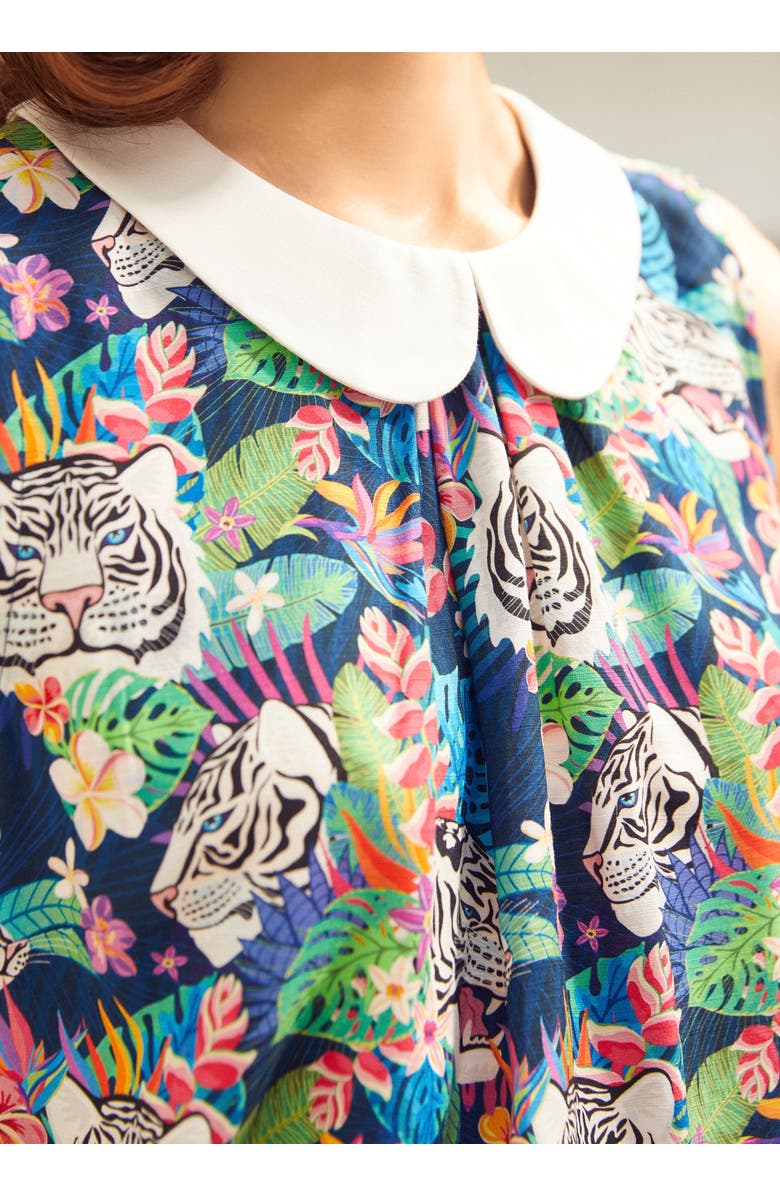 ModCloth Take Me Somewhere Warm Top, Alternate, color, Tropic Like It's Hot