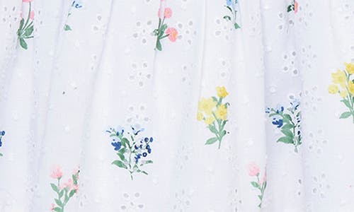 Little Me Garden Cotton Sundress & Bloomers In Floral