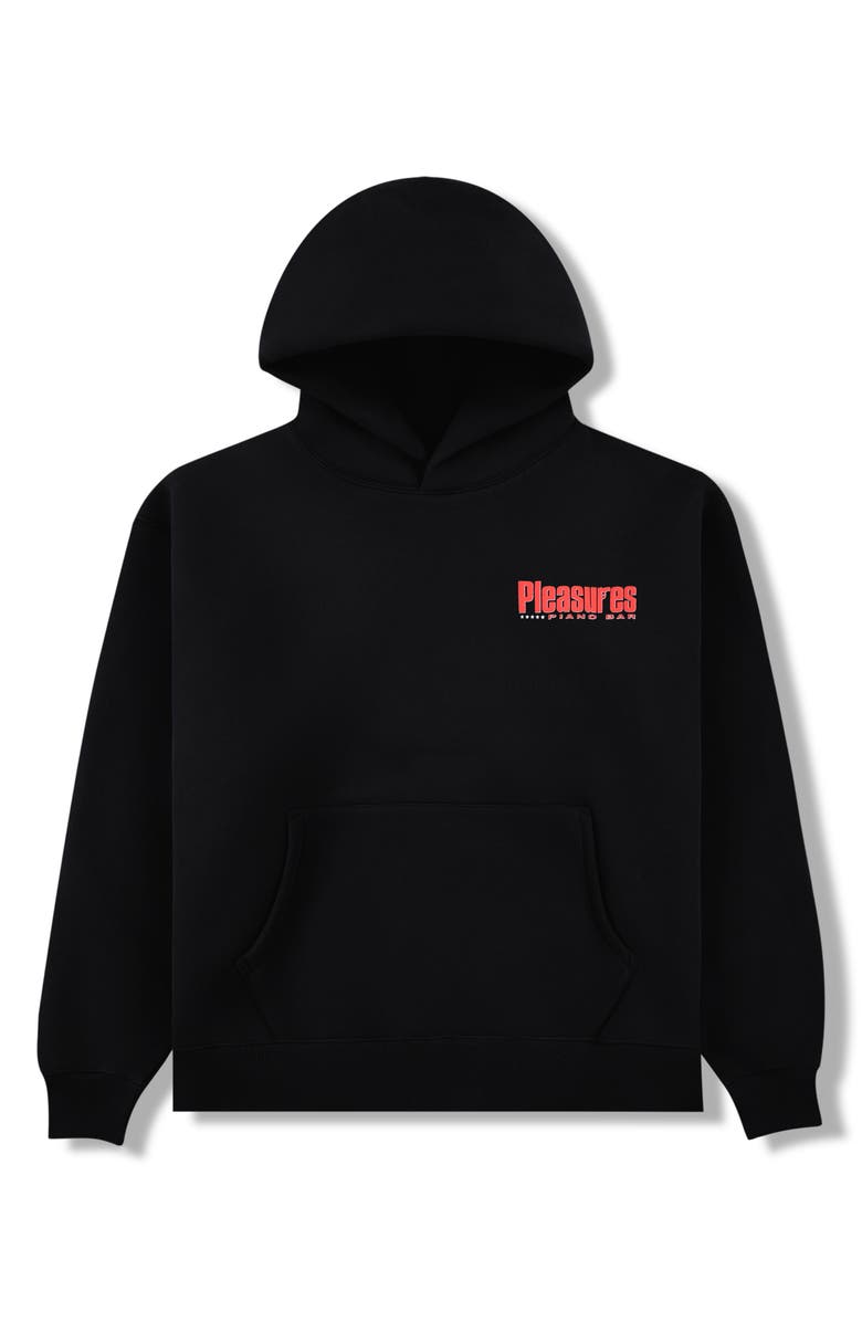 PLEASURES Piano Bar Pullover Hoodie, Alternate, color, Black