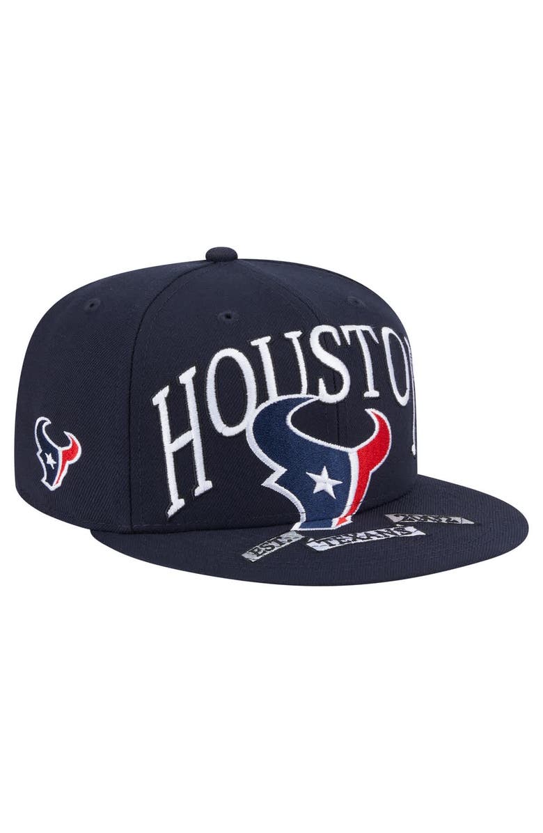 New Era Men's New Era Navy Houston Texans  Oversized 59FIFTY Fitted Hat, Main, color, Navy