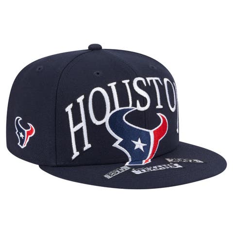 Men's New Era Navy Houston Texans  Oversized 59FIFTY Fitted Hat