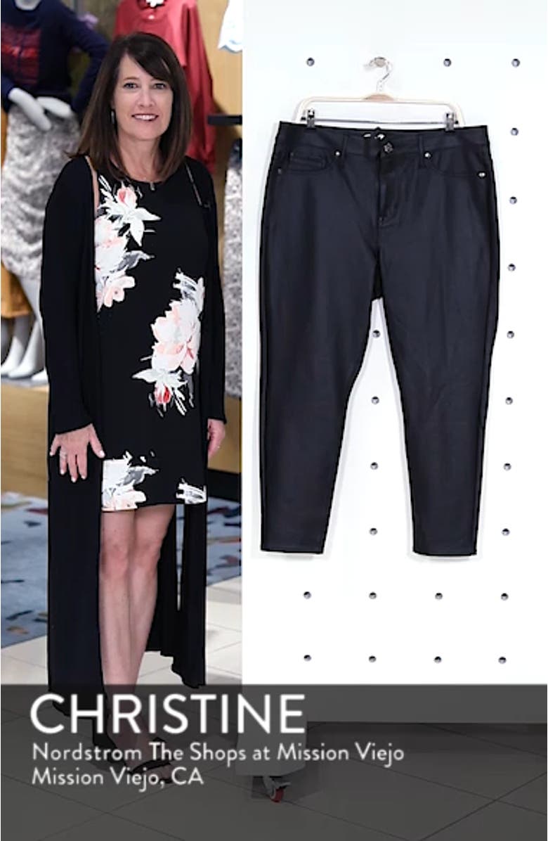 Signature Skinny Crop Coated Jeans, sales video thumbnail