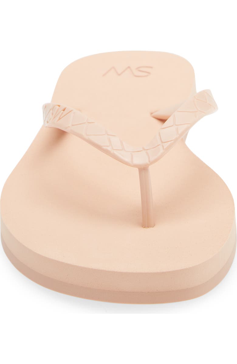 Stuart Weitzman Embossed Flip Flop, Alternate, color, Poudre