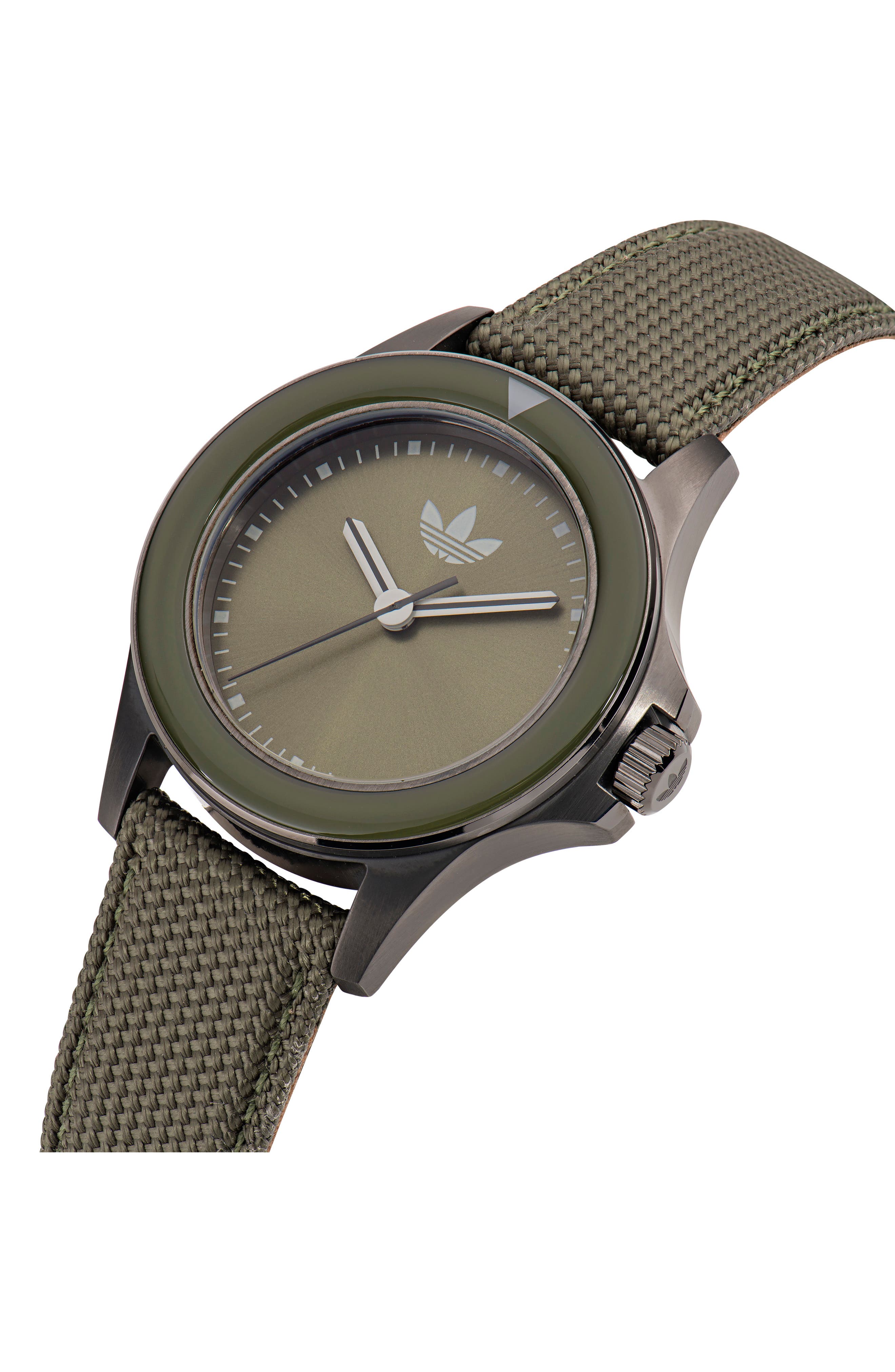 adidas Expression One Nylon Strap Watch, 44mm (Men) | Nordstrom