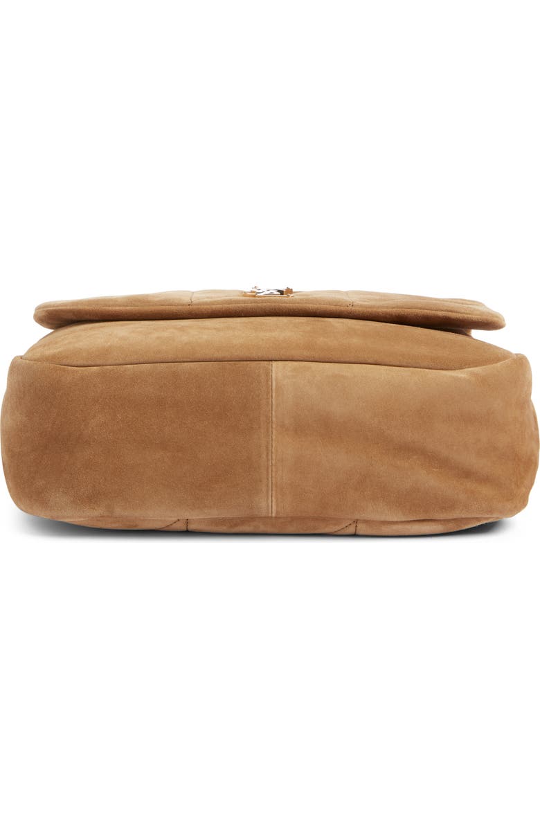 Saint Laurent Medium Jamie 4.3 Carré Rive Gauche Suede Shoulder Bag, Alternate, color,