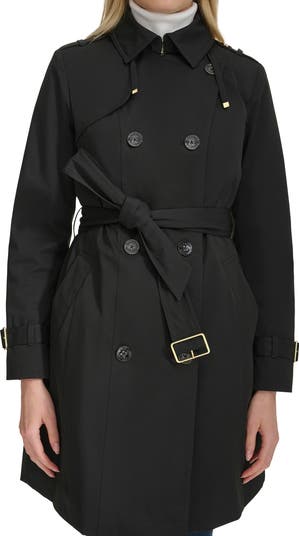 【Cole Haan】コート / Classic Double Breasted Trench Coat Cole Haan Signature Classic Double Breasted Hooded Trench
