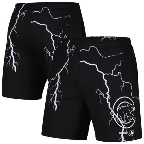 Men's PLEASURES  Black Chicago Cubs Lightning Shorts