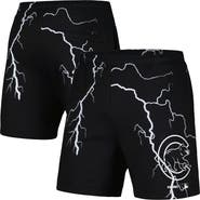 PLEASURES Men's PLEASURES  Black Chicago Cubs Lightning Shorts