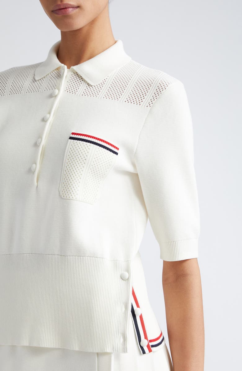 Thom Browne Ventilated Polo, Alternate, color,