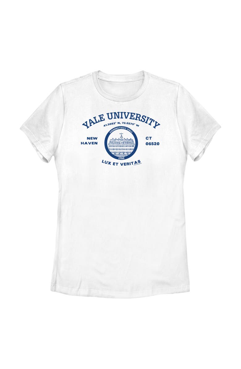 Yale University Women's Yale University New Haven University Motto Graphic T-Shirt, Main, color, Navy Blue