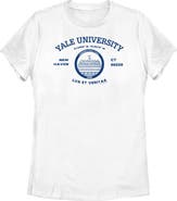 Yale University Women's Yale University New Haven University Motto Graphic T-Shirt