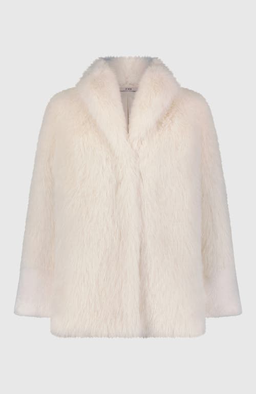 Lyla Grant Fur-free Fox And Mink (faux Fur) Jacket In White