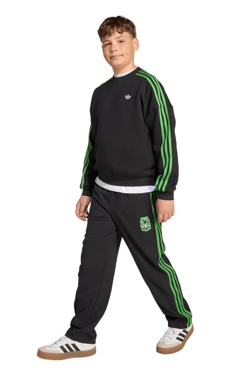 adidas Originals x Minecraft<sup>®</sup> Kids' Crewneck Sweatshirt, Alternate, color,