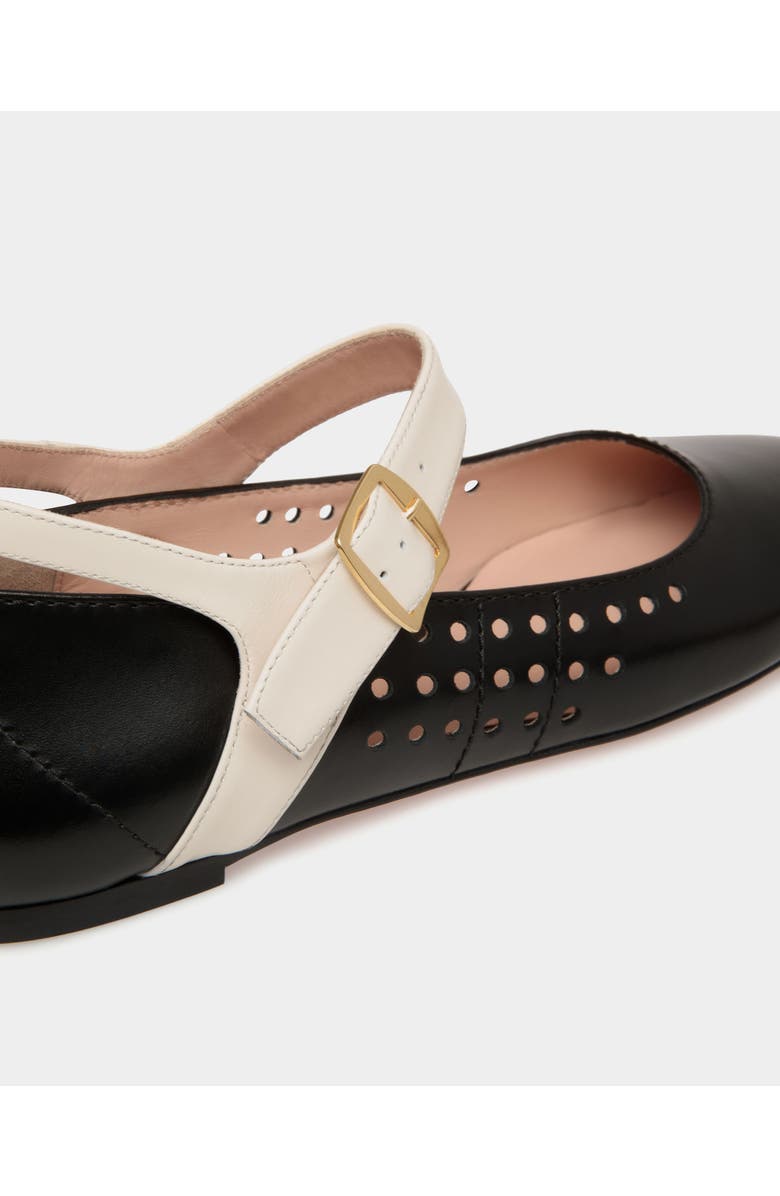 Bally rina Flat in Leather with Goat Leather Lining, Alternate, color,