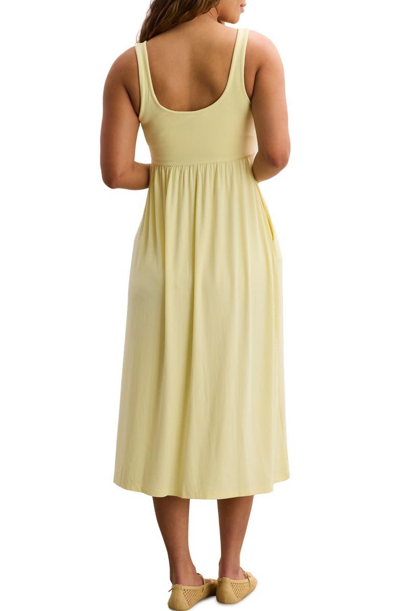 HATCH Collection The Softest Rib Nursing Tank Dress, Alternate, color, Buttercup