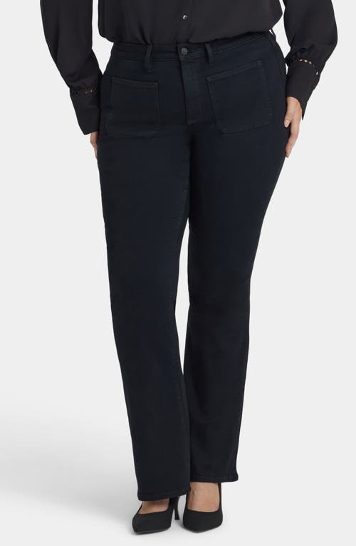 Nydj Ava Patch Pocket Flare Jeans In Blue