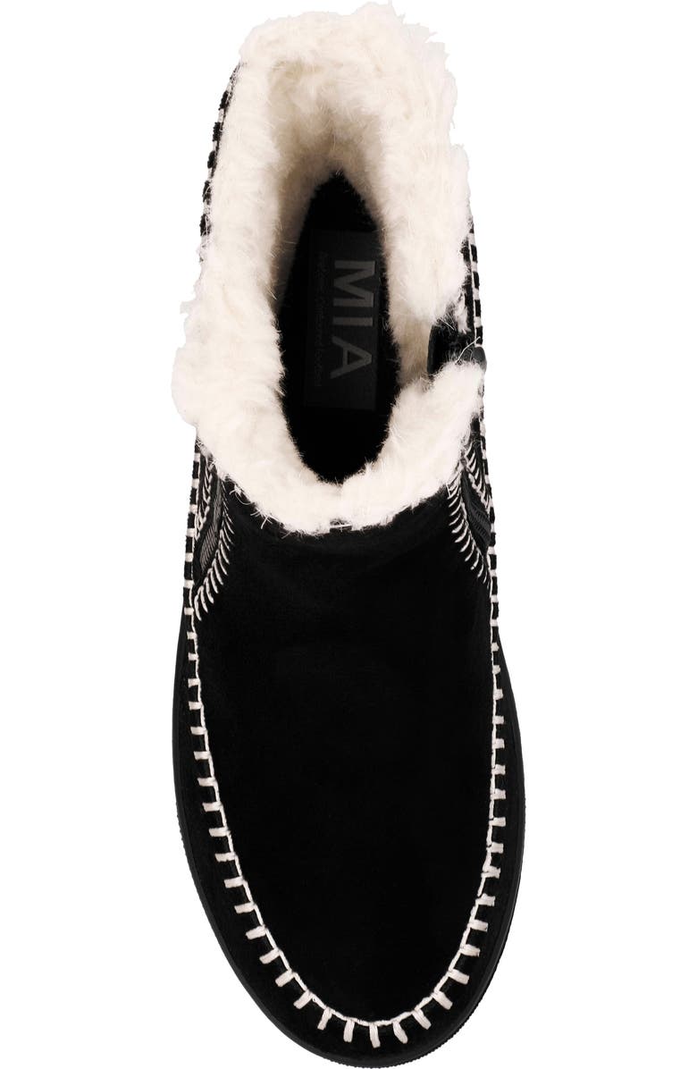 MIA Stormie Genuine Shearling Bootie, Alternate, color,