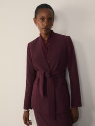 The Fold Clever Crepe Doppio Selsey Blazer