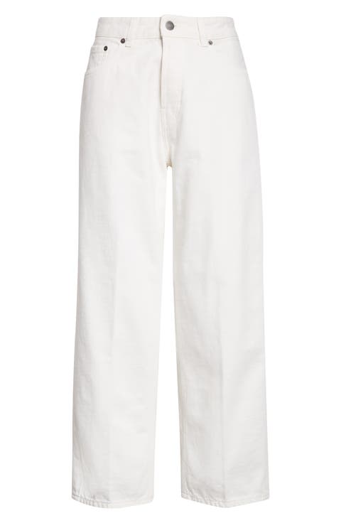 Betty Bull Straight Leg Jeans (Off White)