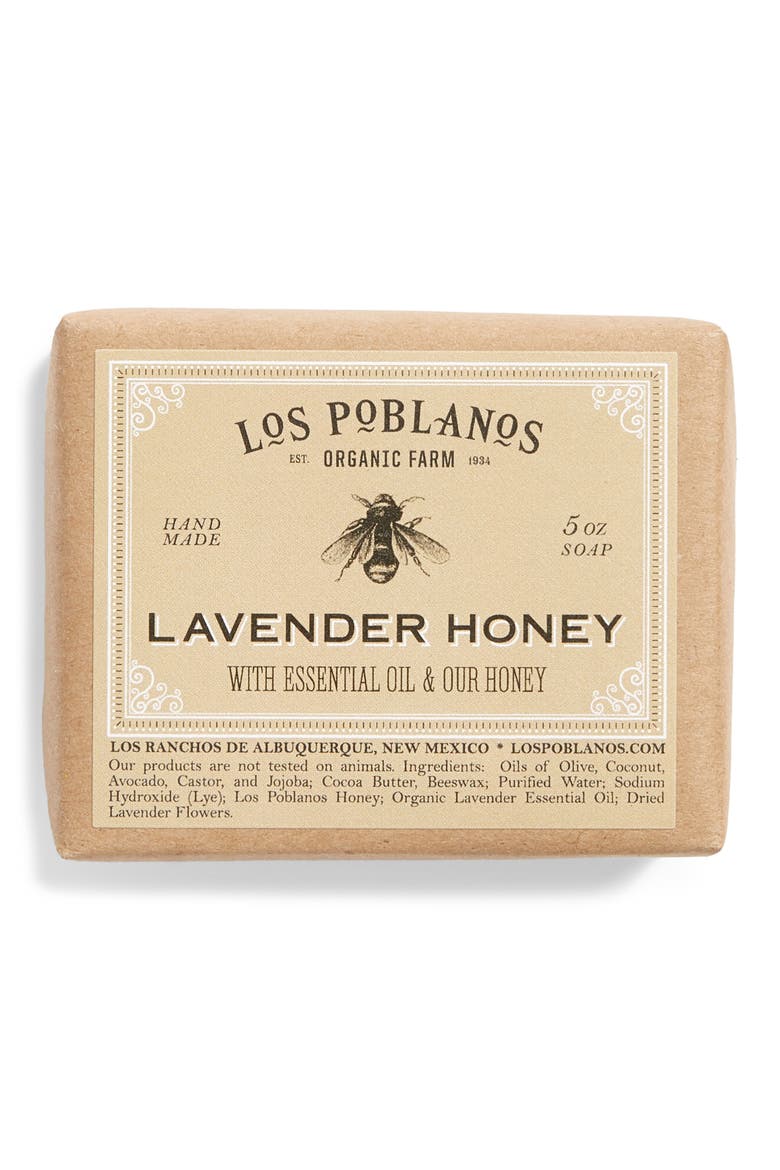 Lavender Honey Bar Soap, Main, color, LAVENDER/ HONEY
