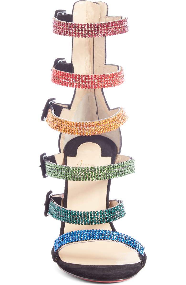 Christian Louboutin Raynibo Cage Sandal, Alternate, color,