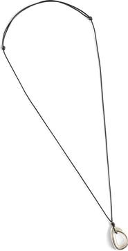 Madewell Sculptural Pendant Cord Necklace