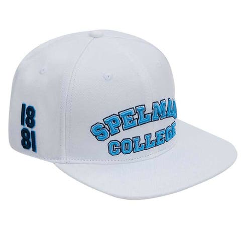 Men's Pro Standard White Spelman College Jaguars Primary Logo Evergreen Wool Snapback Hat