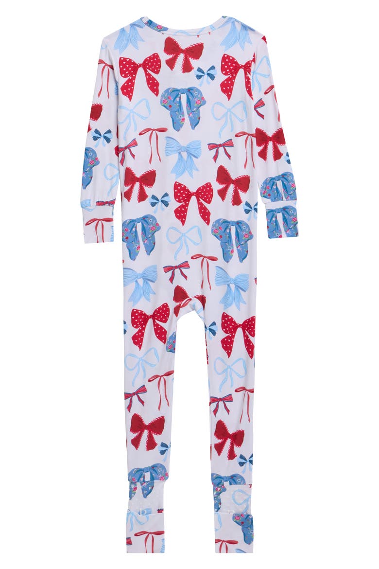 Fitted Convertible One-Piece Pajamas, Alternate, color, WHITE