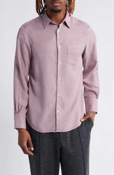 Benoit Garment Dyed Button-Up Shirt
