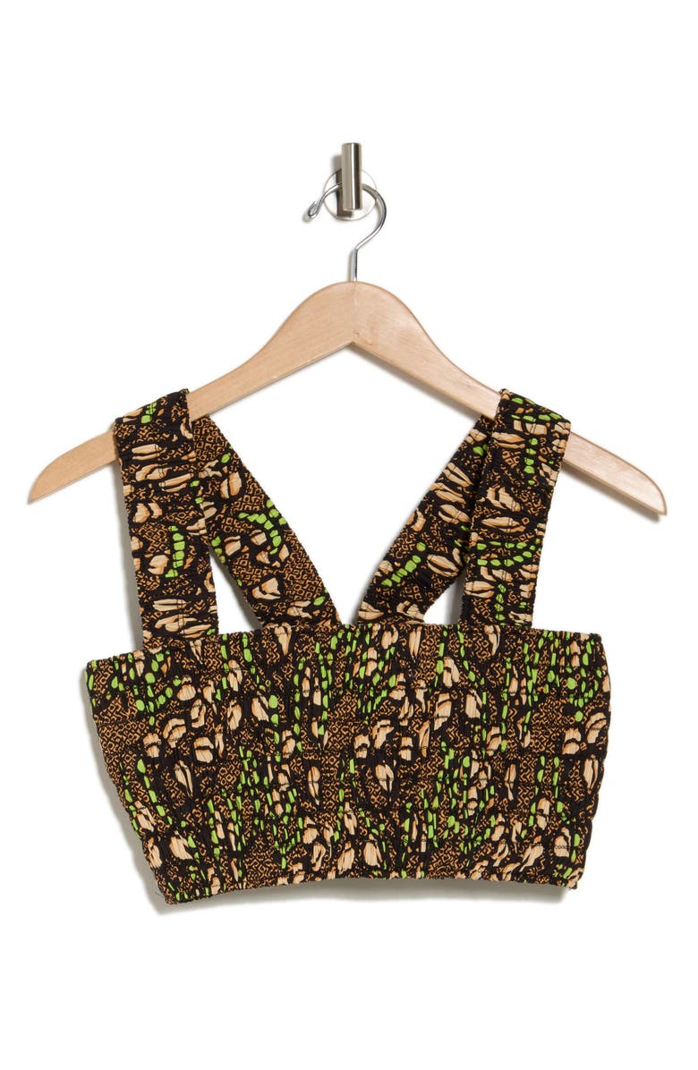 A.L.C. Cielo Smocked Crop Tank, Alternate, color,