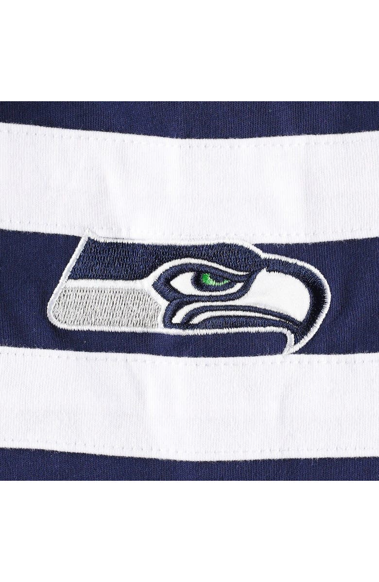 STARTER Men's Starter College Navy/White Seattle Seahawks Halftime Long Sleeve T-Shirt, Alternate, color, Navy