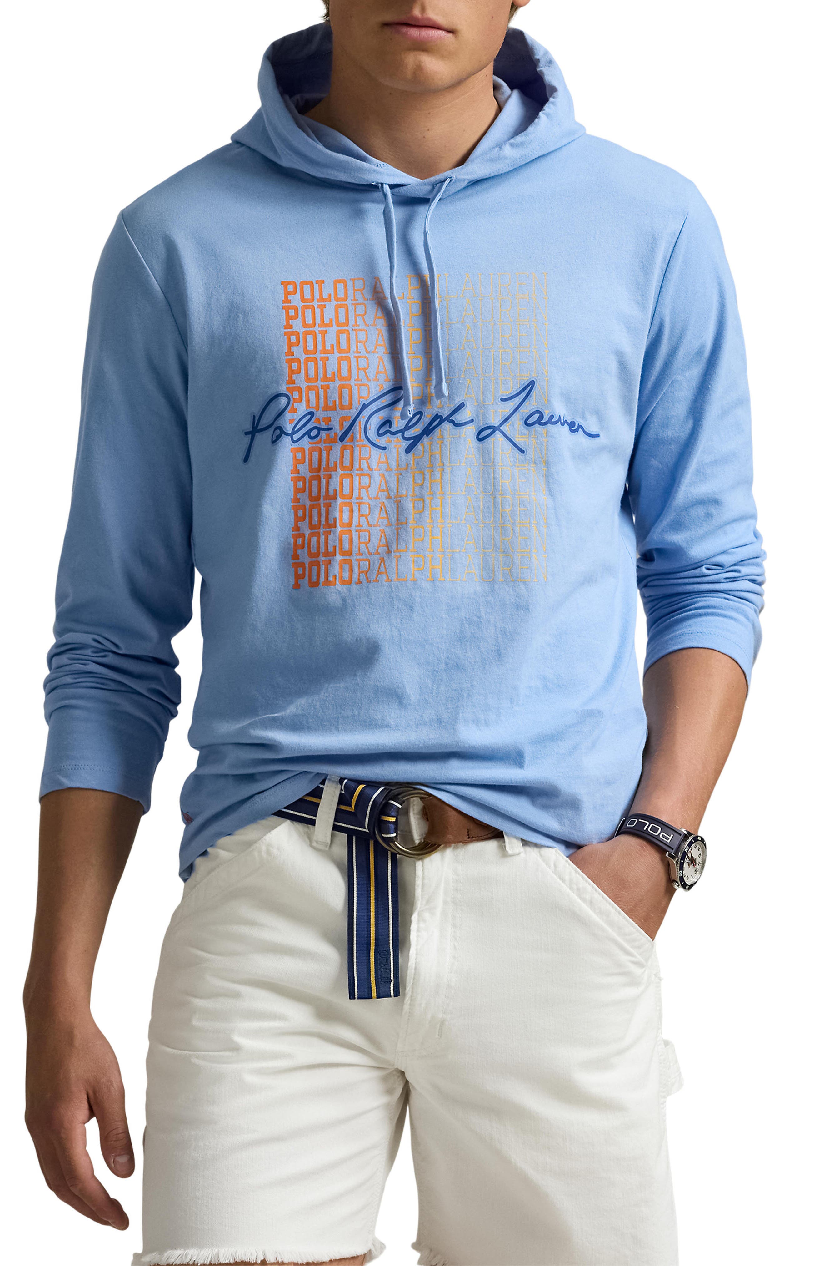 Polo Ralph Lauren Jersey Long Sleeve Hooded T-Shirt