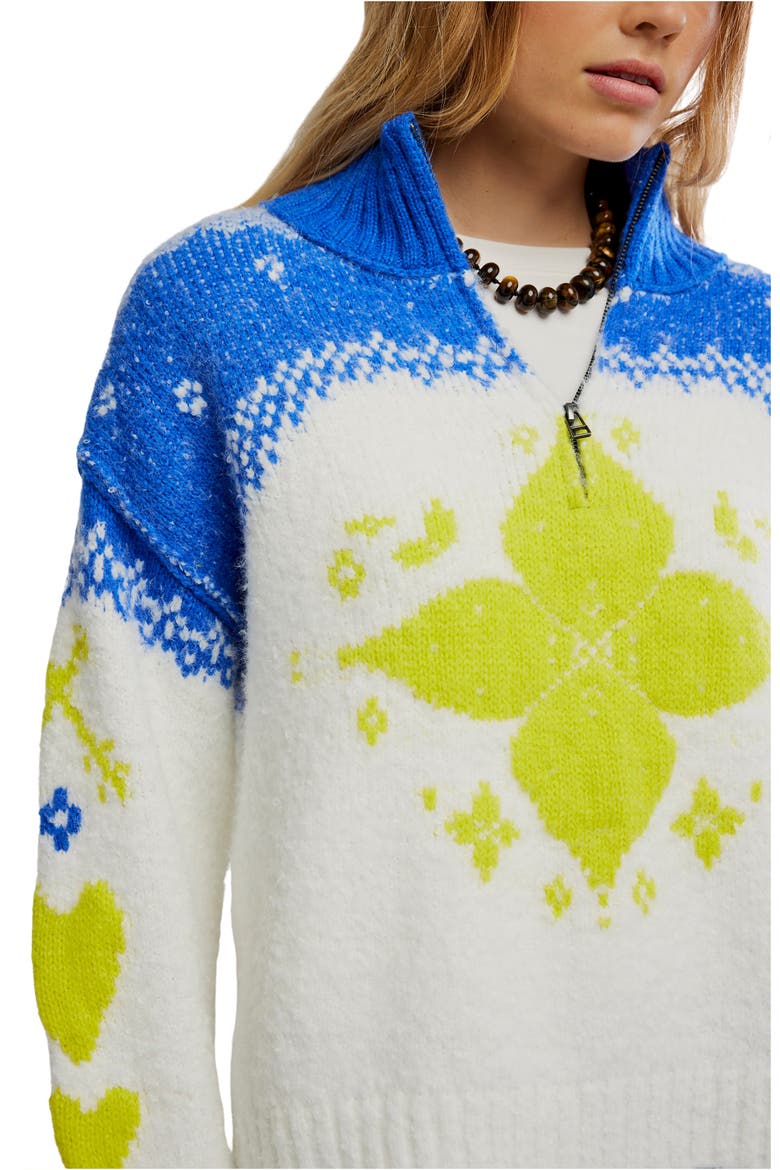 Mythical Half Zip Pullover, Alternate, color, STARBRIGHT COMBO