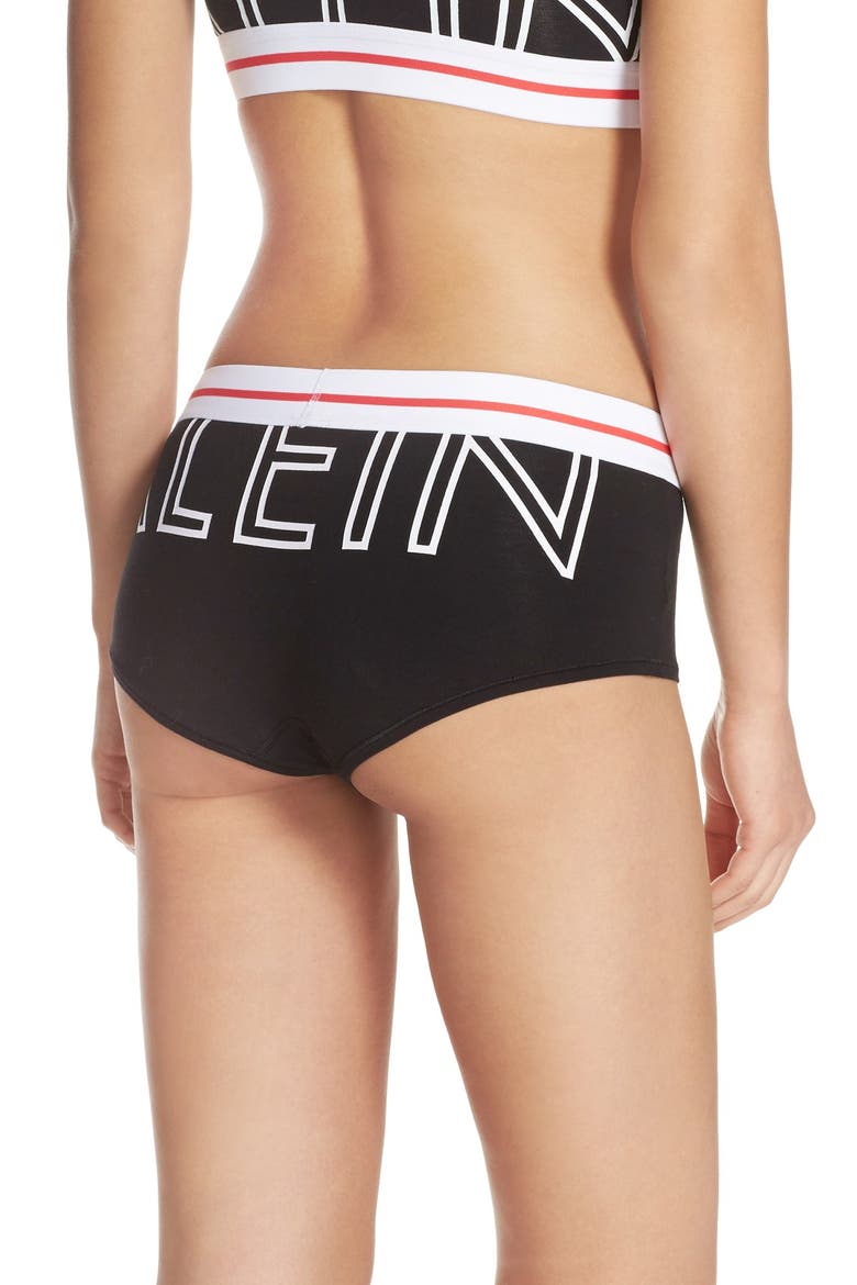 'Modern' Logo Panties, Alternate, color, BLACK