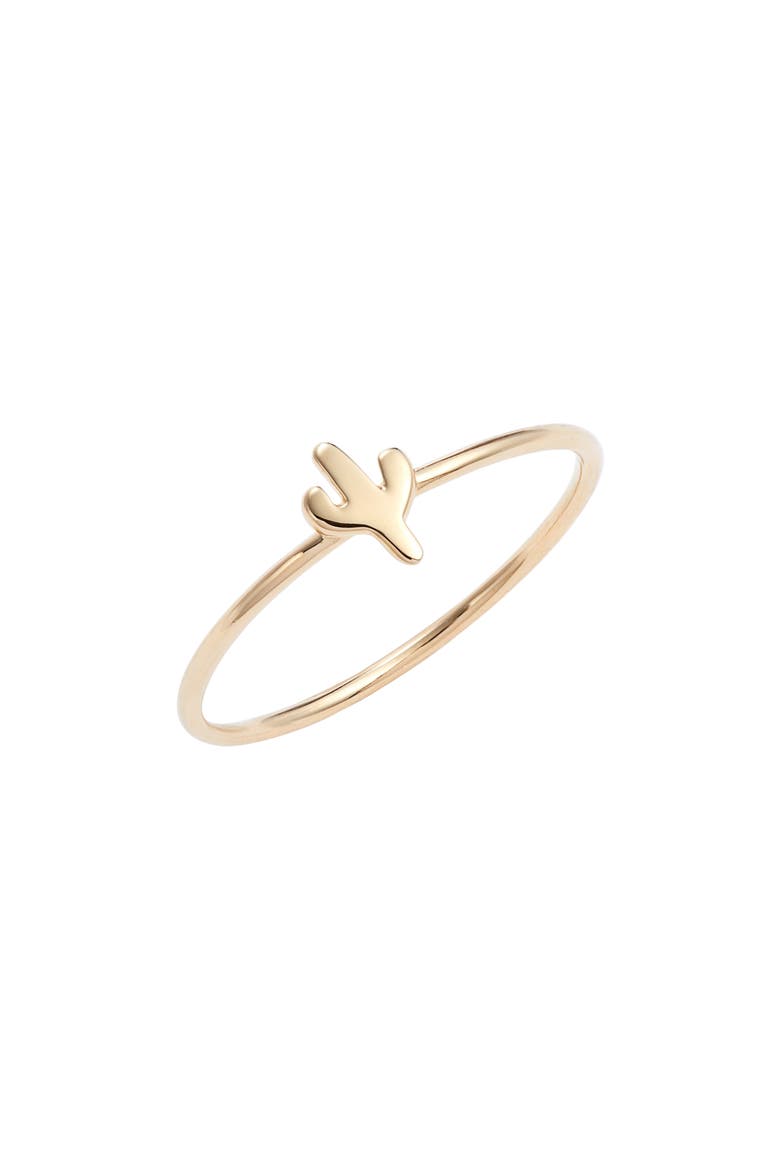 Mini Cactus Ring, Main, color, GOLD