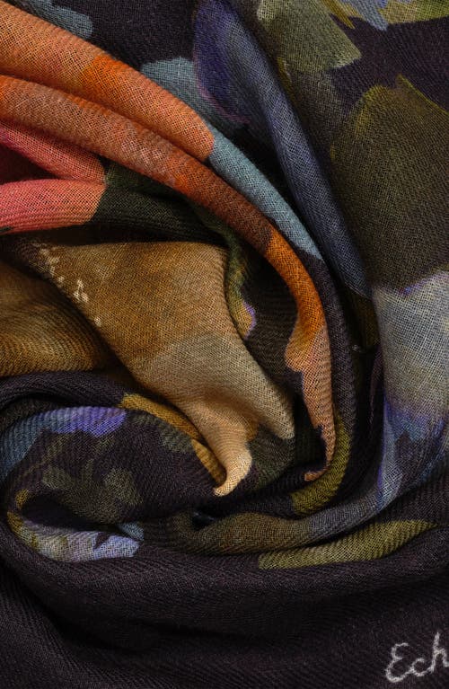 Echo Painted Floral Wrap In Multi