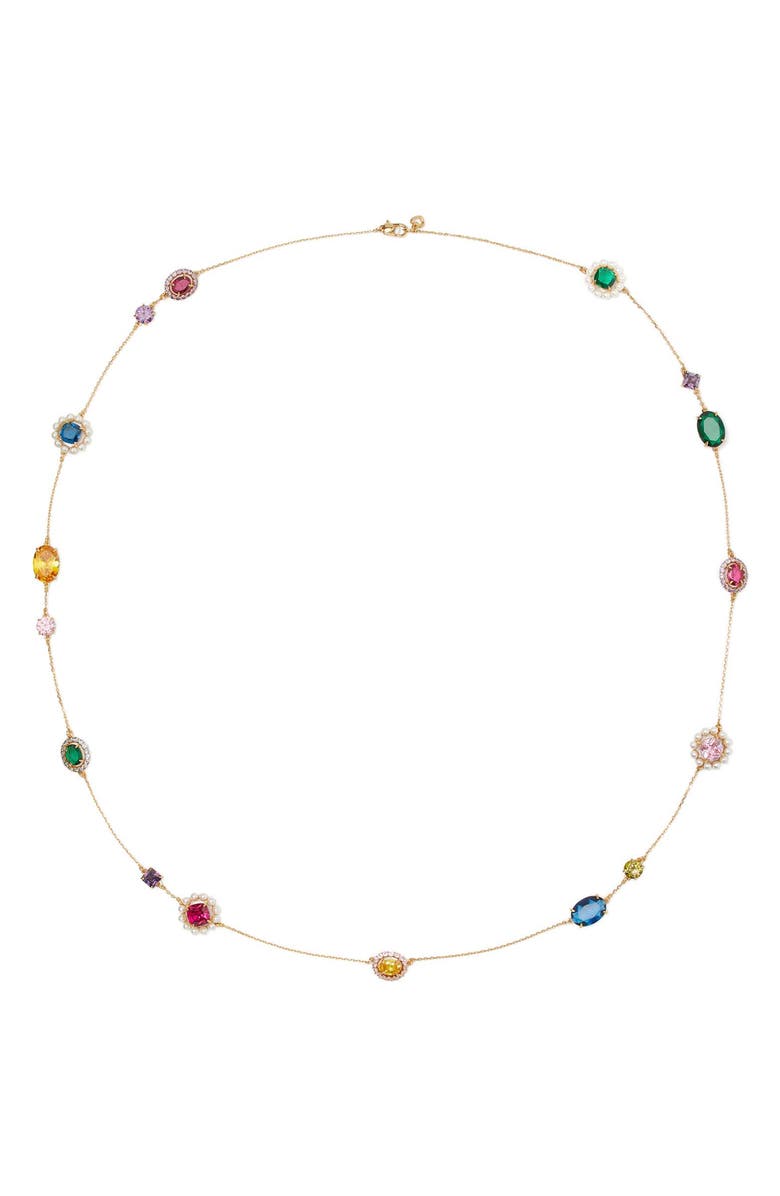 Kate Spade New York Scatter Station Chain Long Necklace, Main, color,