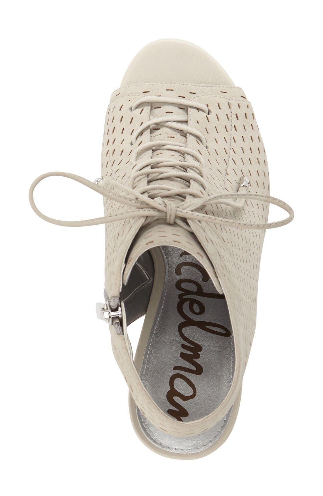 Sam Edelman 'Ennette' Perforated Lace Up Bootie, Alternate, color, 