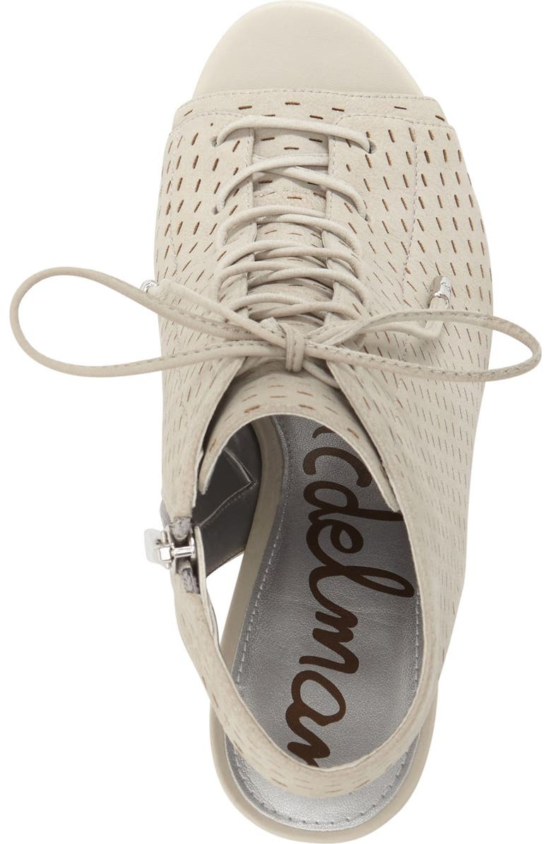 Sam Edelman 'Ennette' Perforated Lace Up Bootie, Alternate, color,