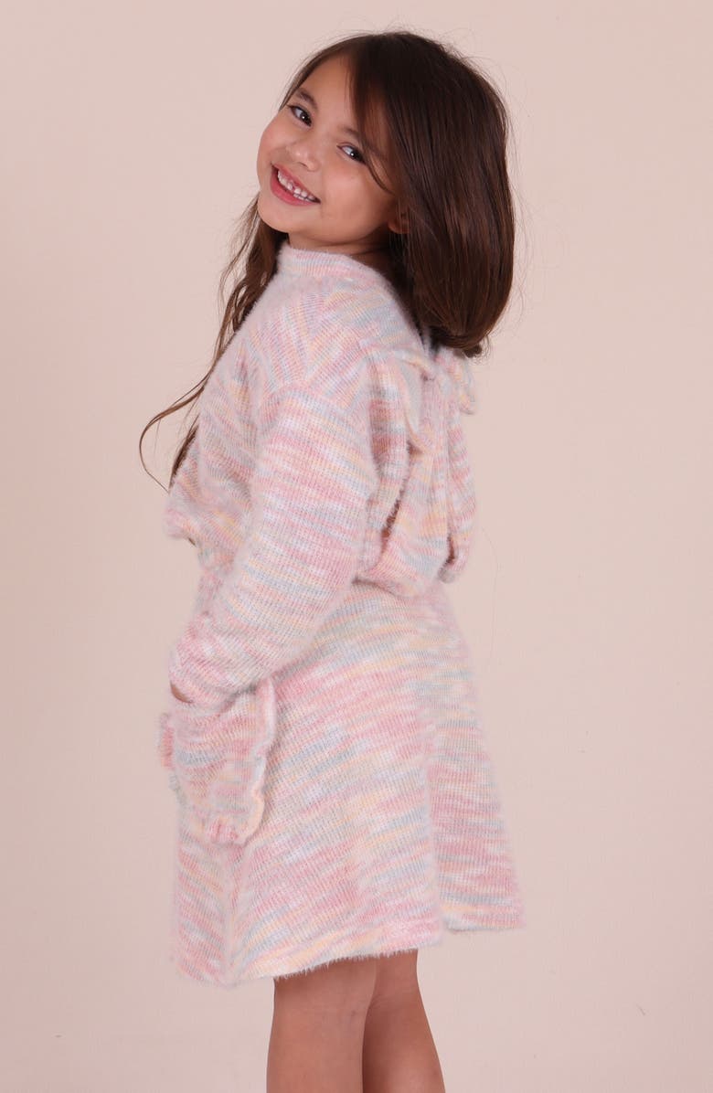 TINY TRIBE Kids' Bow Back Sweater, Alternate, color, Pink Multi