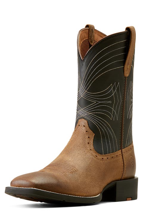 'Sport' Leather Cowboy Boot (Men)