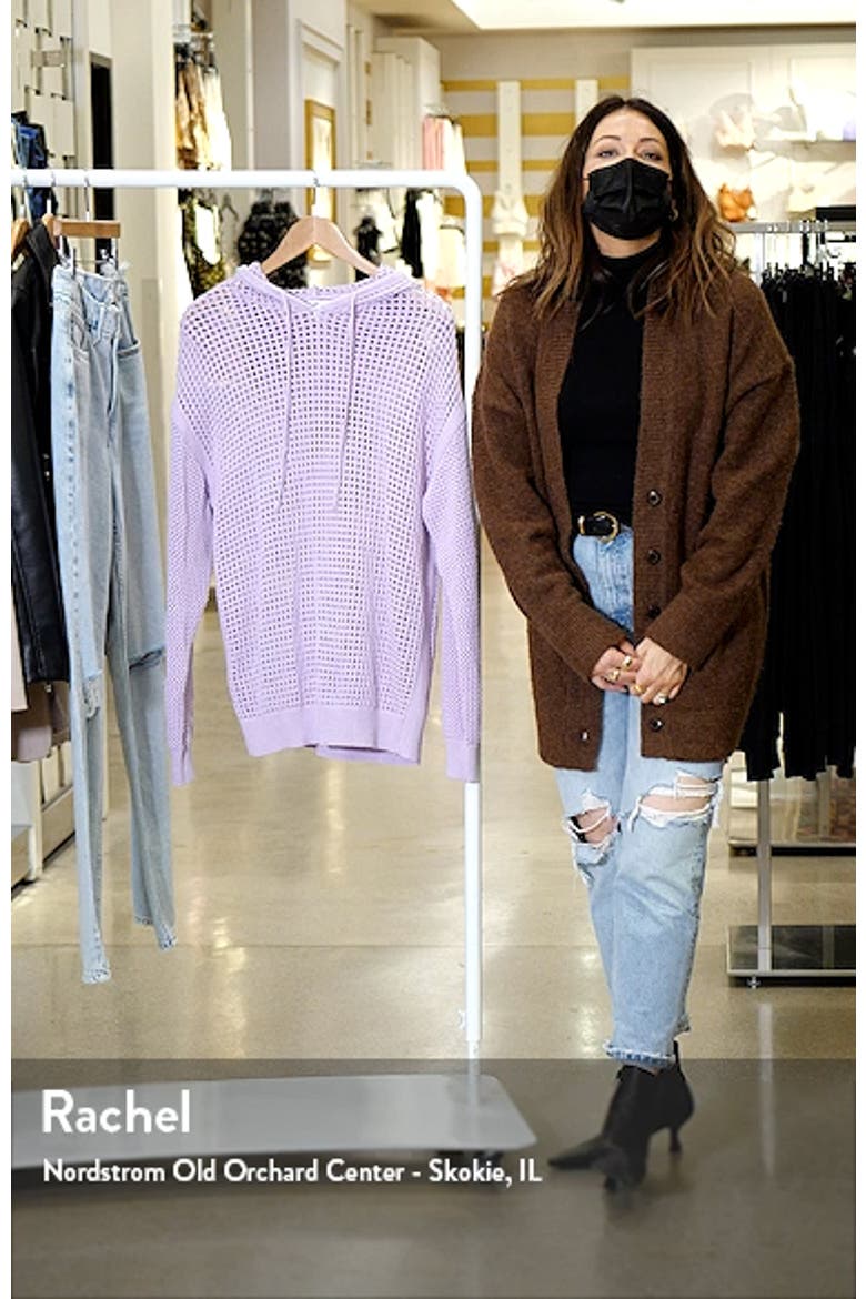 Oversize Loose Knit Cotton Hoodie video